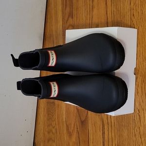 Hunter Black Chelsea Boots